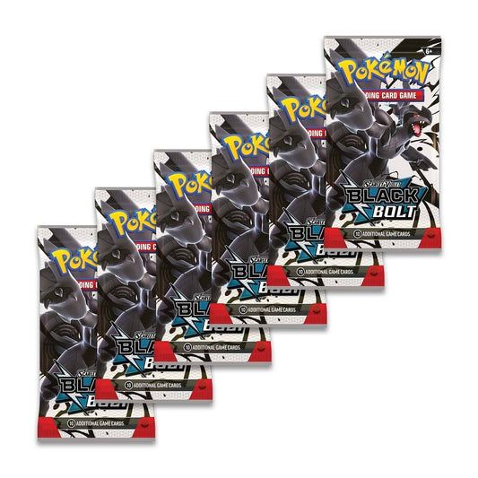 Pokémon TCG: Scarlet & Violet - Black Bolt Booster Bundle (6 Packs)